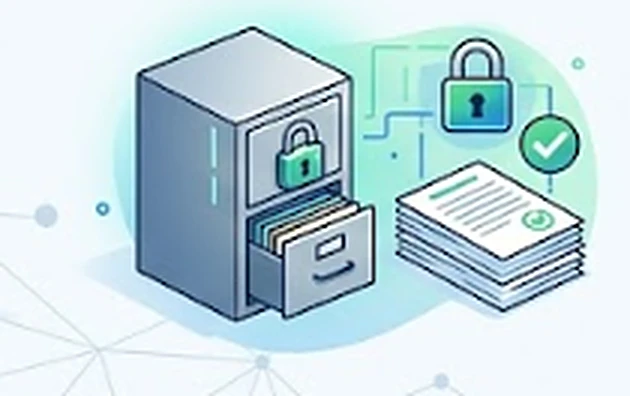 Secure storage after completion