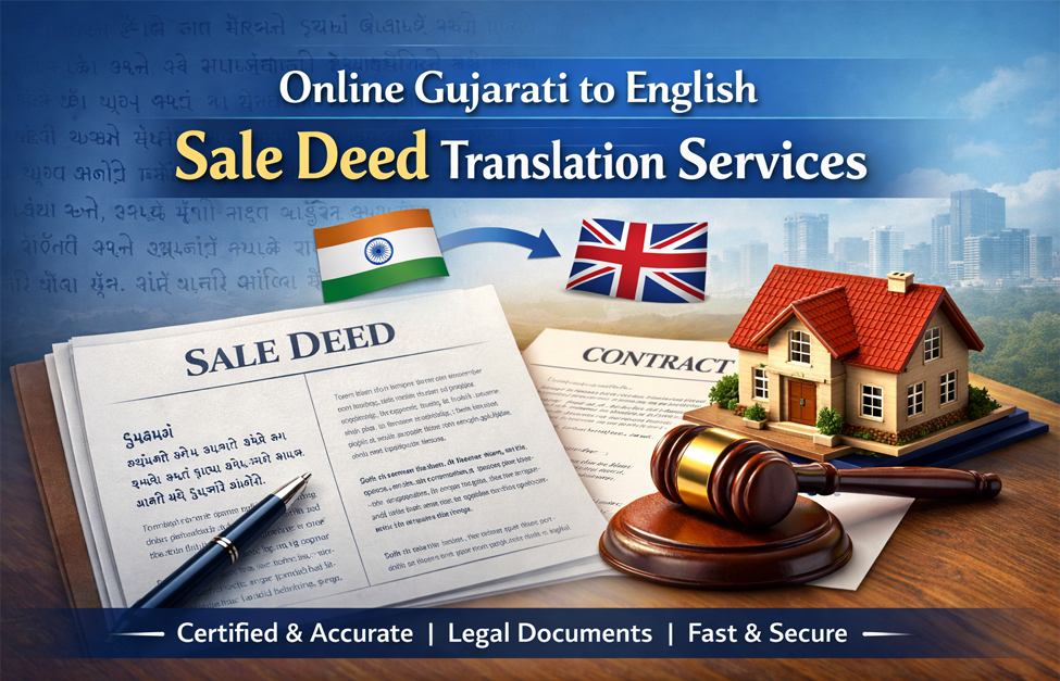 Online Gujarati to English Sale Deed Translation Services