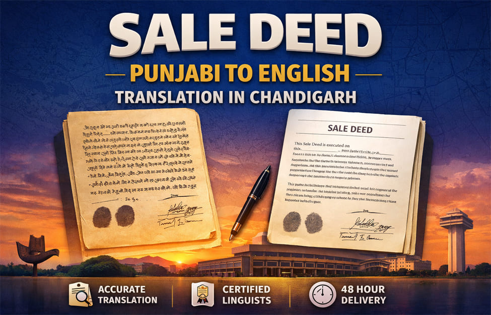 Sale Deed Punjabi To English Translation In Chandigarh
