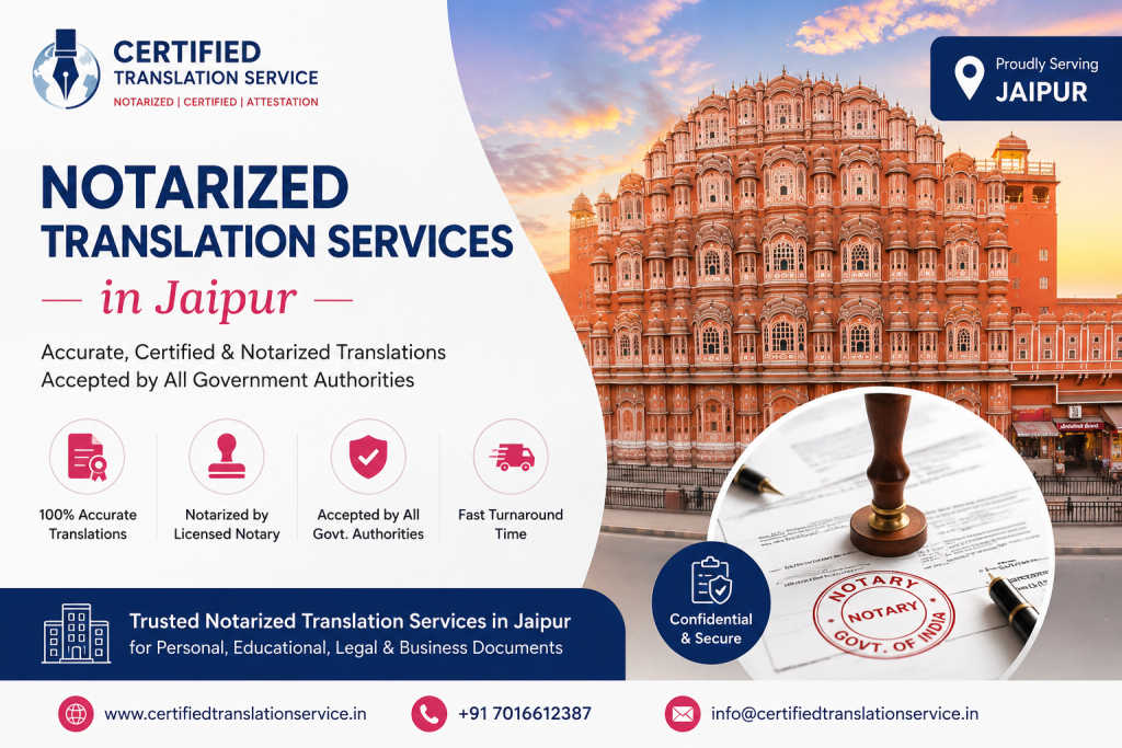 Notarized Translation Services In Jaipur